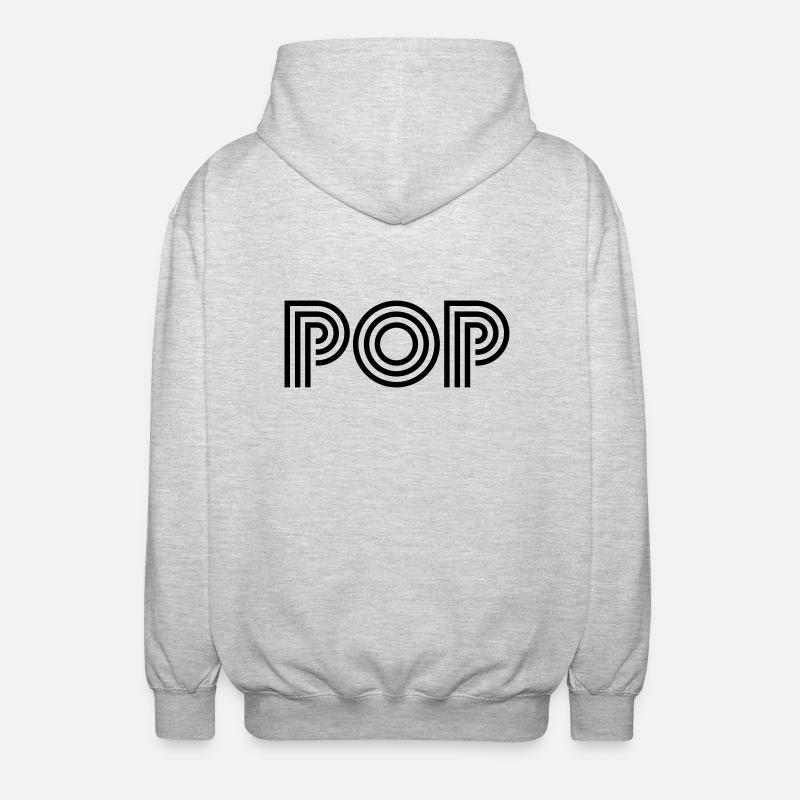 pop - Unisex Hooded Jacket - light heather grey