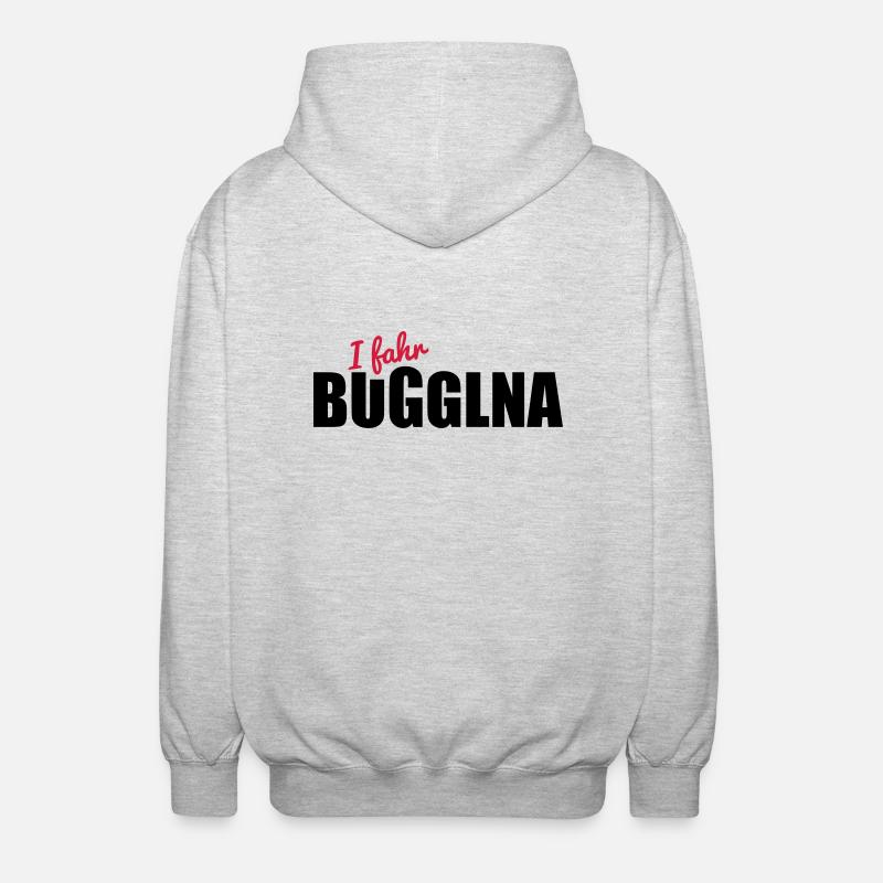 Buggl na - Unisex Kapuzenjacke - Hellgrau meliert