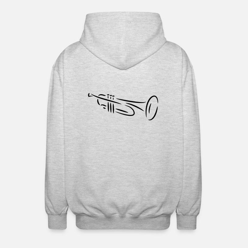 Trumpet - Unisex Hooded Jacket - light heather grey
