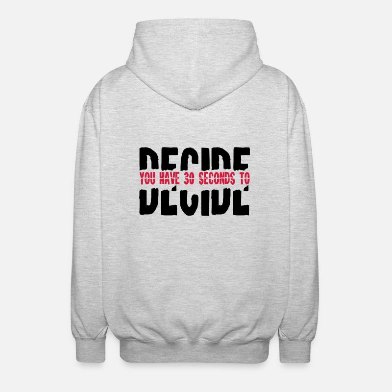 2541614 15682855 decide - Unisex Kapuzenjacke - Hellgrau meliert