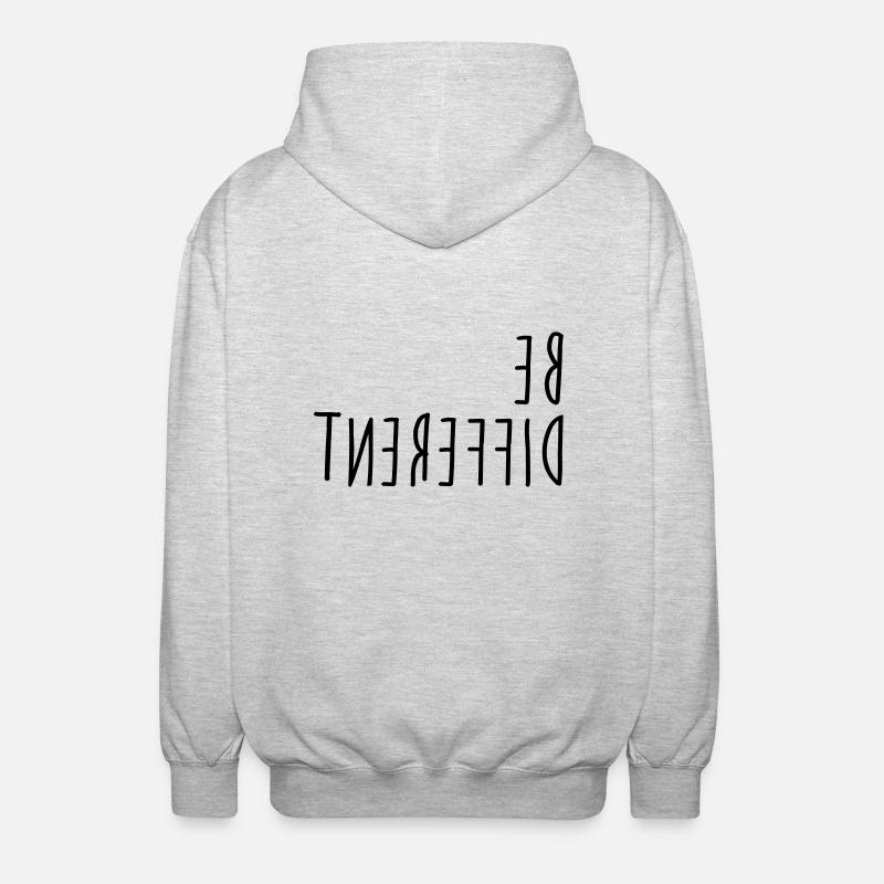 Be different - Unisex Hooded Jacket - light heather grey