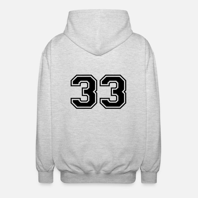 33 - Unisex Kapuzenjacke - Hellgrau meliert