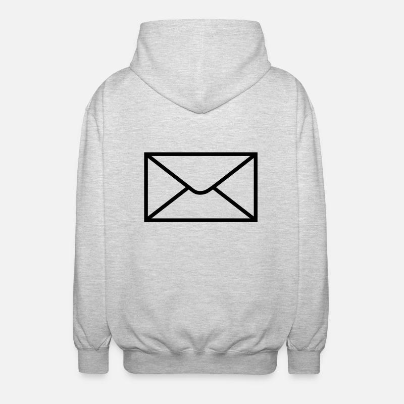 mail_post__f1 - Veste à capuche unisexe - gris clair chiné