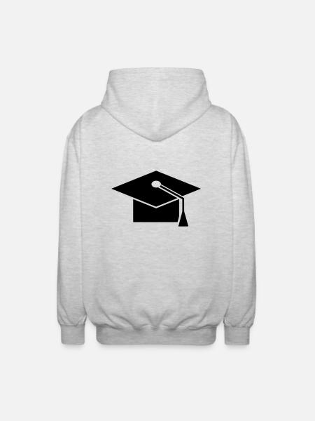 Doktorhut - Unisex Kapuzenjacke - Hellgrau meliert
