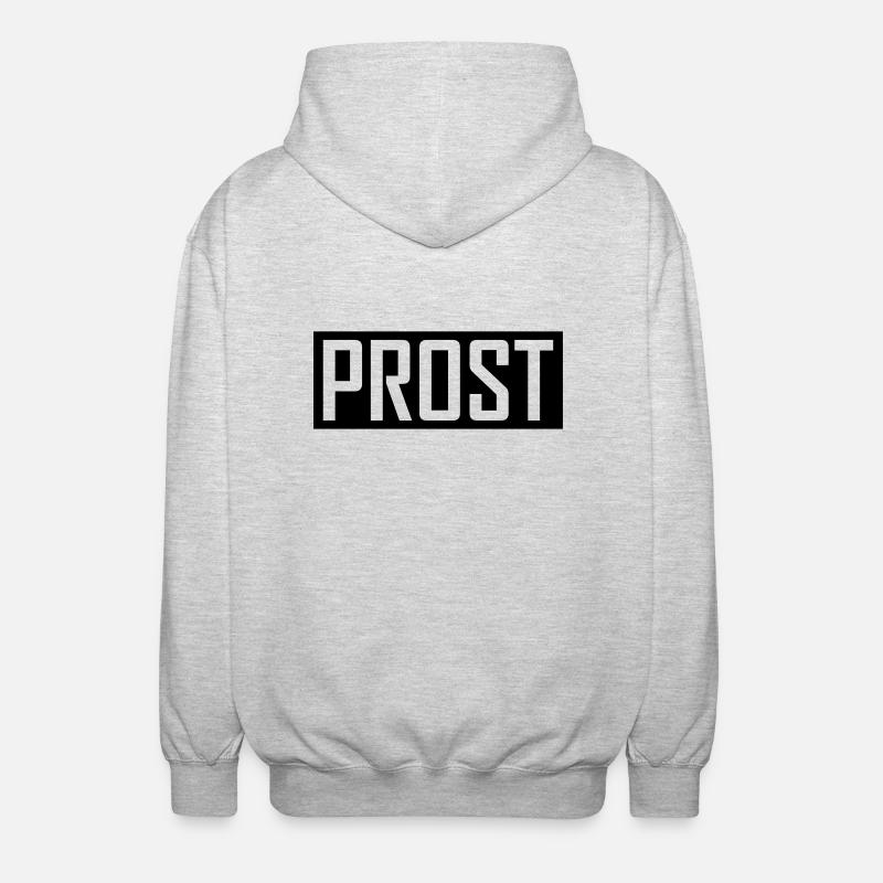 prost - Unisex Kapuzenjacke - Hellgrau meliert