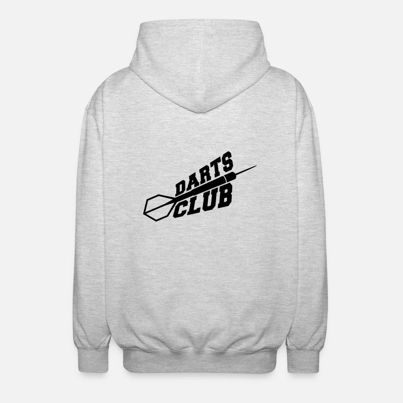 Darts Club Logo - Veste à capuche unisexe - gris clair chiné