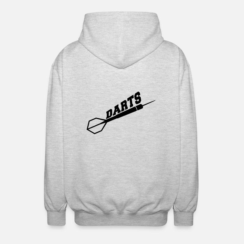 Darts Design - Veste à capuche unisexe - gris clair chiné