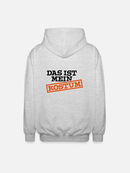 This is my costume - Unisex Hooded Jacket - light heather grey