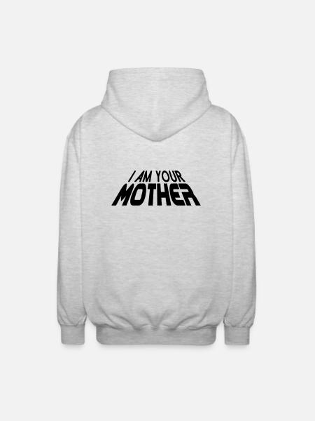 I am your MOTHER 3D (1c) - Unisex Hooded Jacket - light heather grey