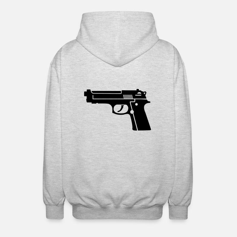 Pistole - Unisex Kapuzenjacke - Hellgrau meliert