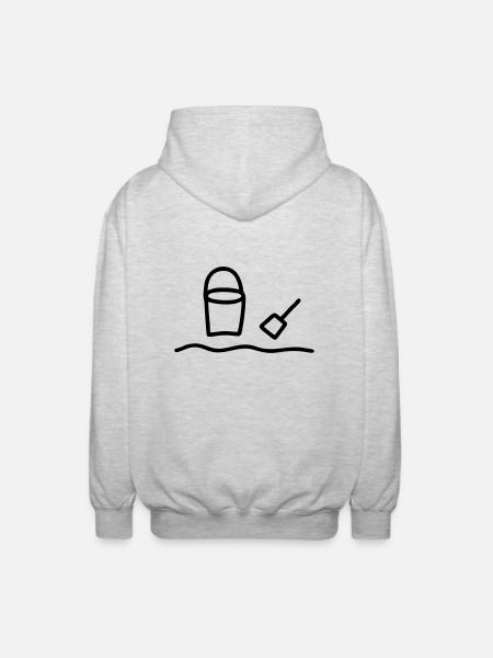 Eimer & Schüppe - Unisex Kapuzenjacke - Hellgrau meliert