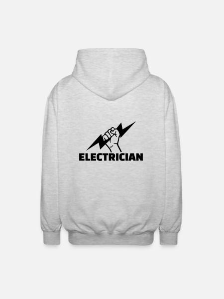 Électricien - Veste à capuche unisexe - gris clair chiné