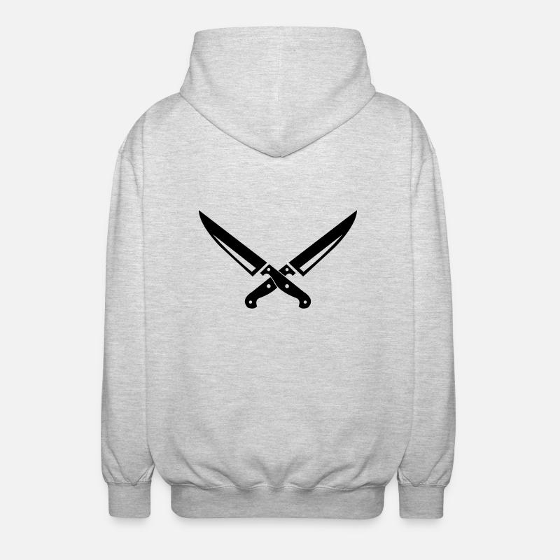 messer_01 - Unisex Hooded Jacket - light heather grey