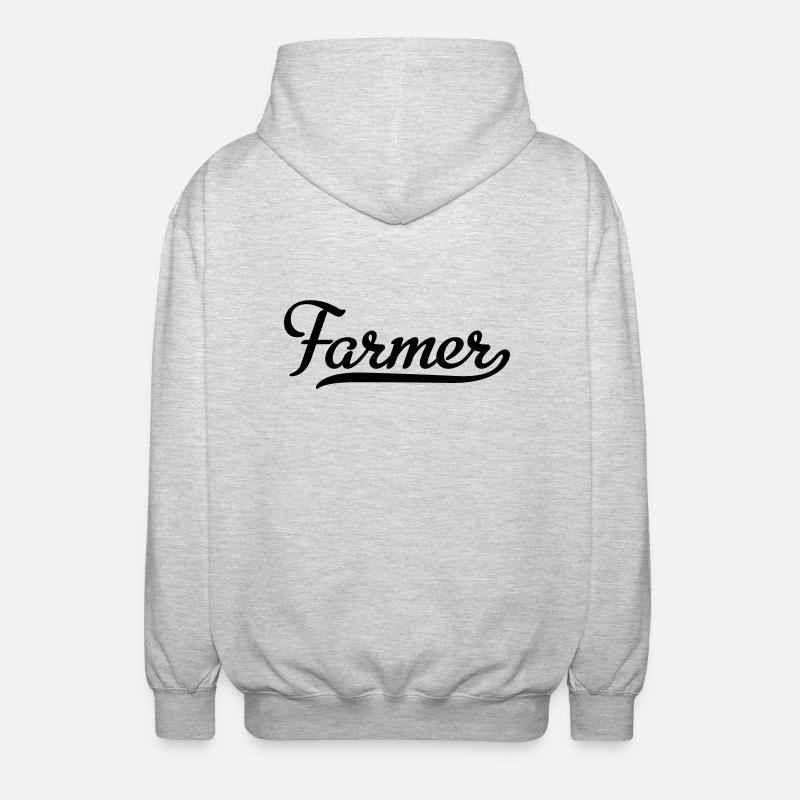 FARMER - Veste à capuche unisexe - gris clair chiné