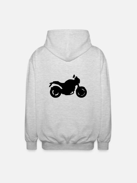  Monster - Unisex Hooded Jacket - light heather grey