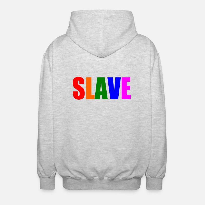 Slave - Veste à capuche unisexe - gris clair chiné
