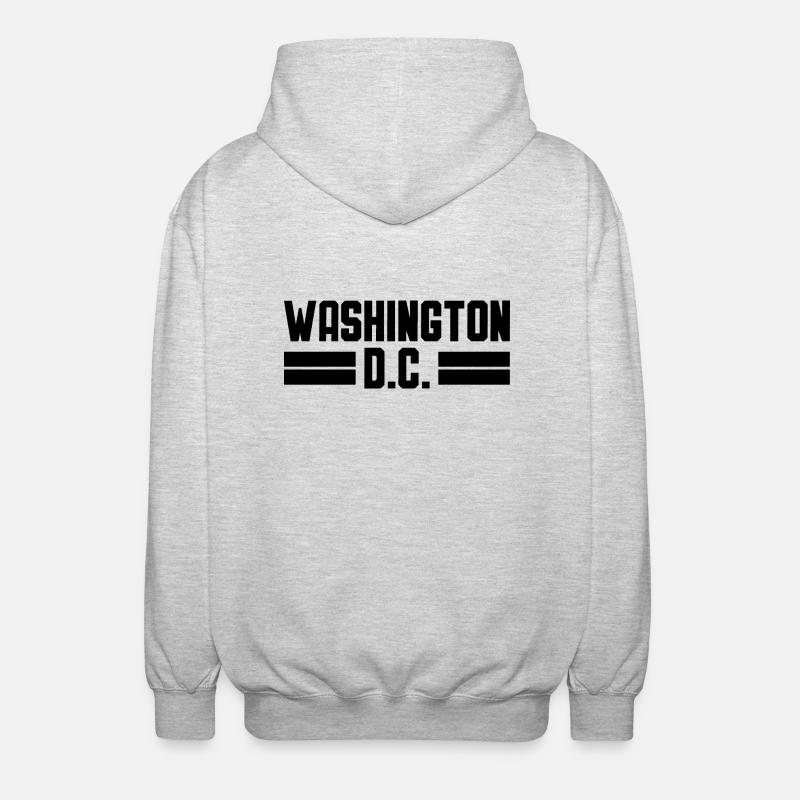 WASHINGTON DC Desing - Unisex Kapuzenjacke - Hellgrau meliert