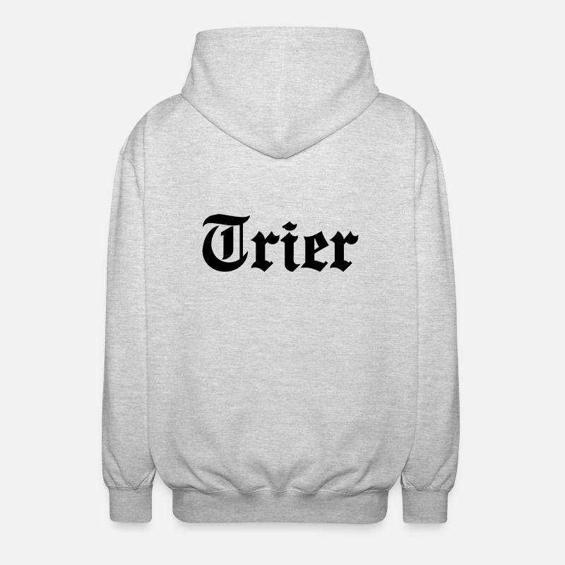Trier - Unisex Kapuzenjacke - Hellgrau meliert