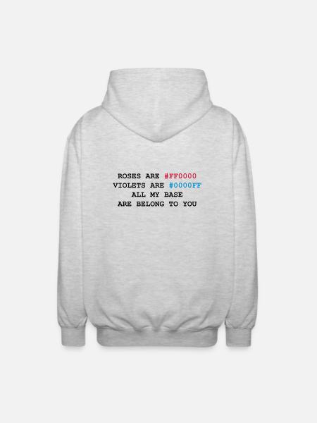 NERD HUMOR: Love letter - Unisex Hooded Jacket - light heather grey