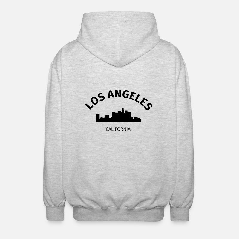 Los Angeles - Luvjacka unisex - ljusgråmelerad