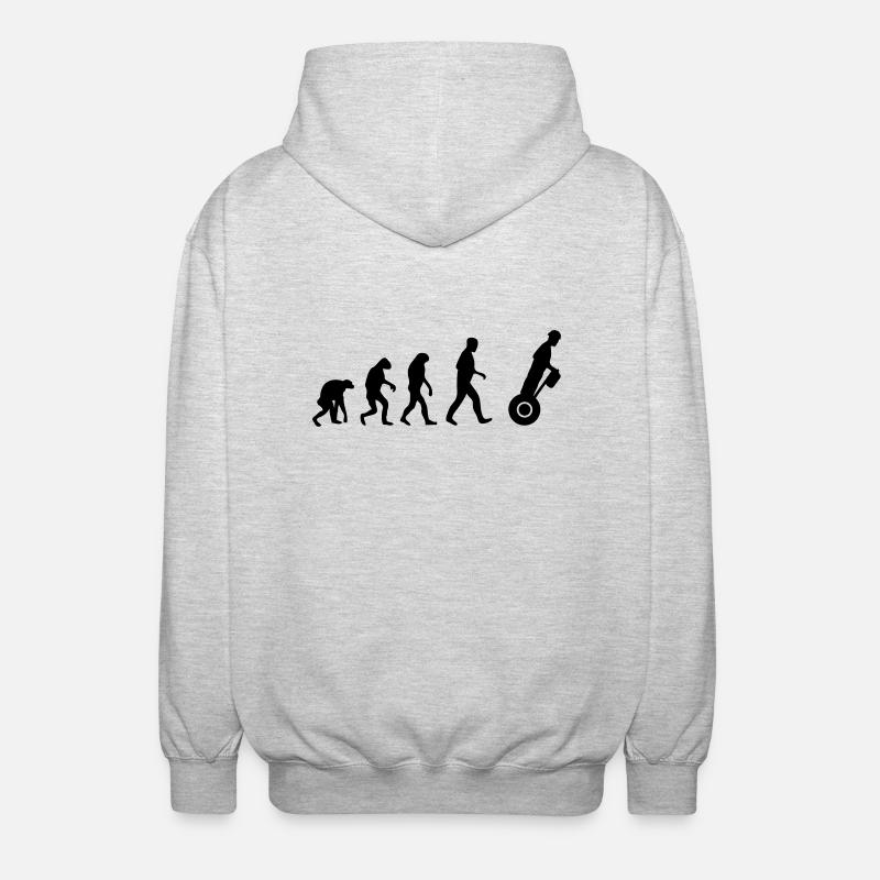 segway evolution - Unisex Kapuzenjacke - Hellgrau meliert