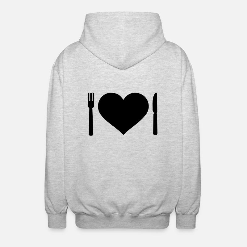 Couvert - Veste à capuche unisexe - gris clair chiné