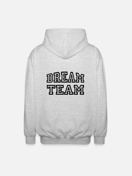Dream Team - Veste à capuche unisexe - gris clair chiné