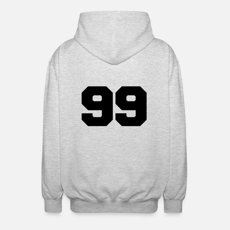 99 - Unisex Kapuzenjacke - Hellgrau meliert