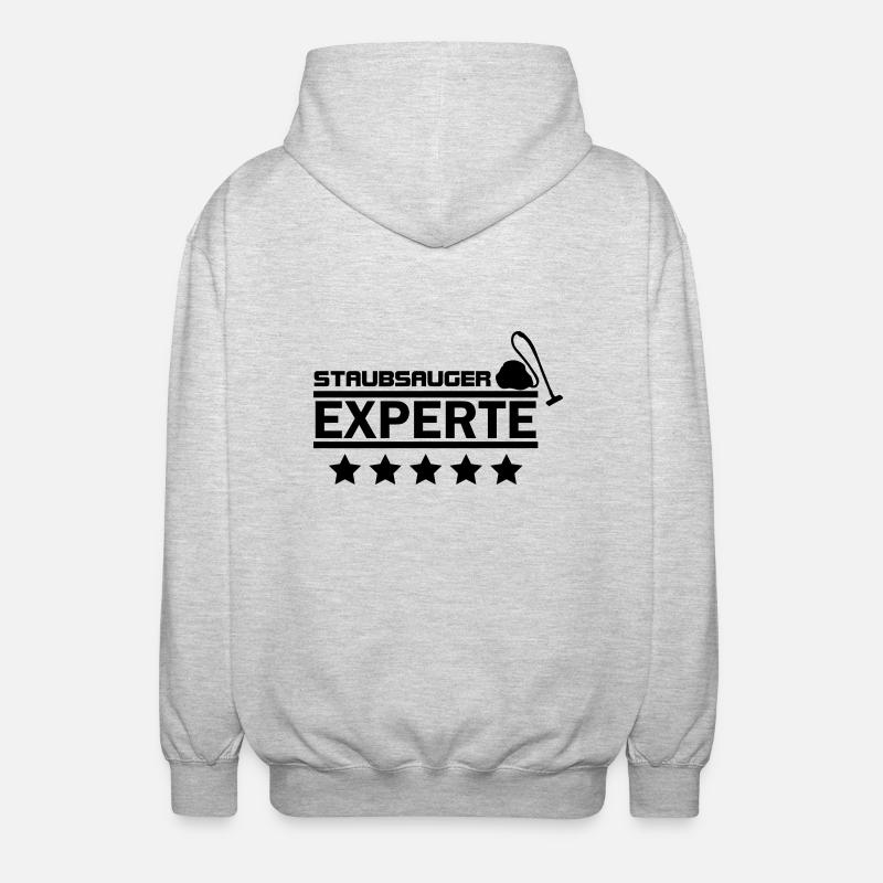 staubsauger experte - Unisex Kapuzenjacke - Hellgrau meliert