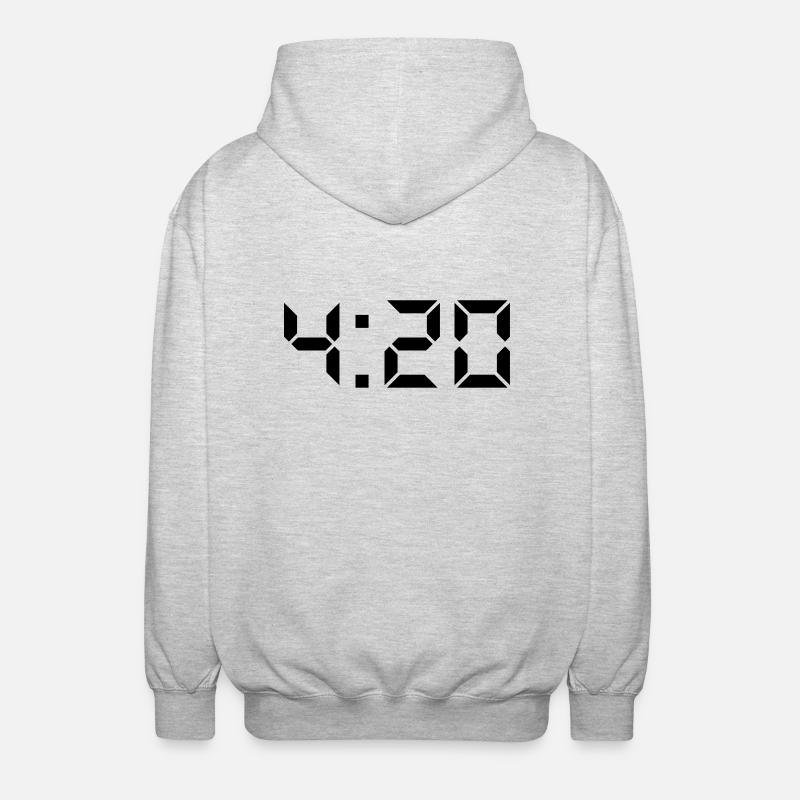 420 TIMER - Unisex Hooded Jacket - light heather grey