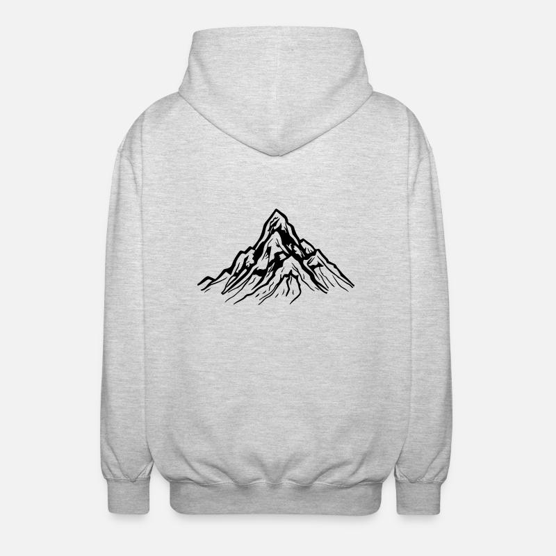 berg - Unisex Kapuzenjacke - Hellgrau meliert