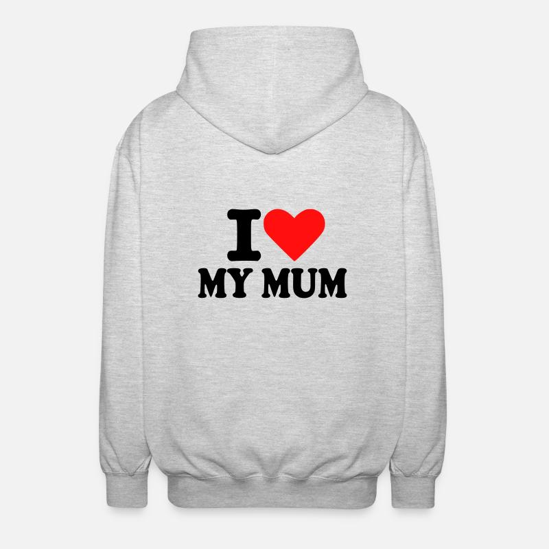 Mutter – Mum - Unisex Kapuzenjacke - Hellgrau meliert