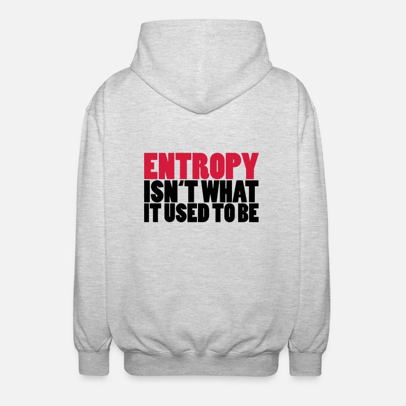 Entropy - Unisex Kapuzenjacke - Hellgrau meliert