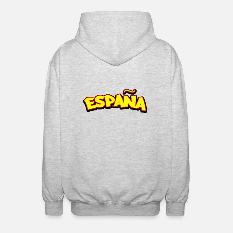 drapeau espagne españa - Veste à capuche unisexe - gris clair chiné