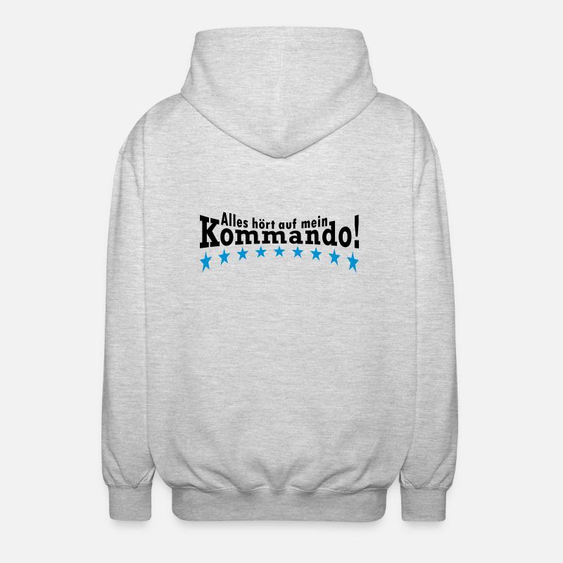 Commande - Veste à capuche unisexe - gris clair chiné