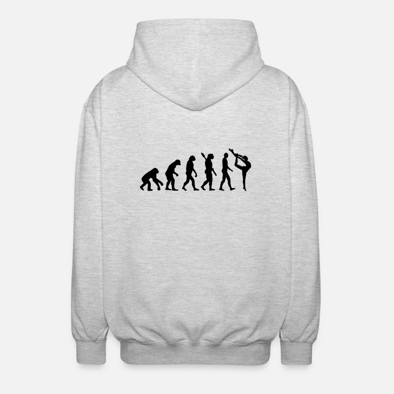 Evolution Gymnastics - Unisex Hooded Jacket - light heather grey