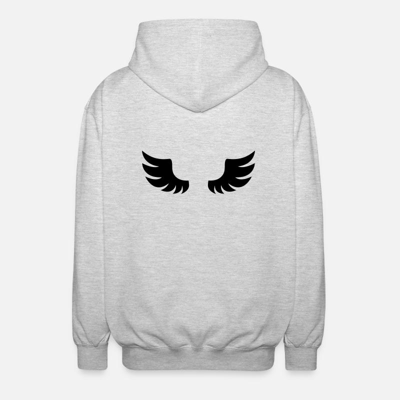 ailes - Veste à capuche unisexe - gris clair chiné