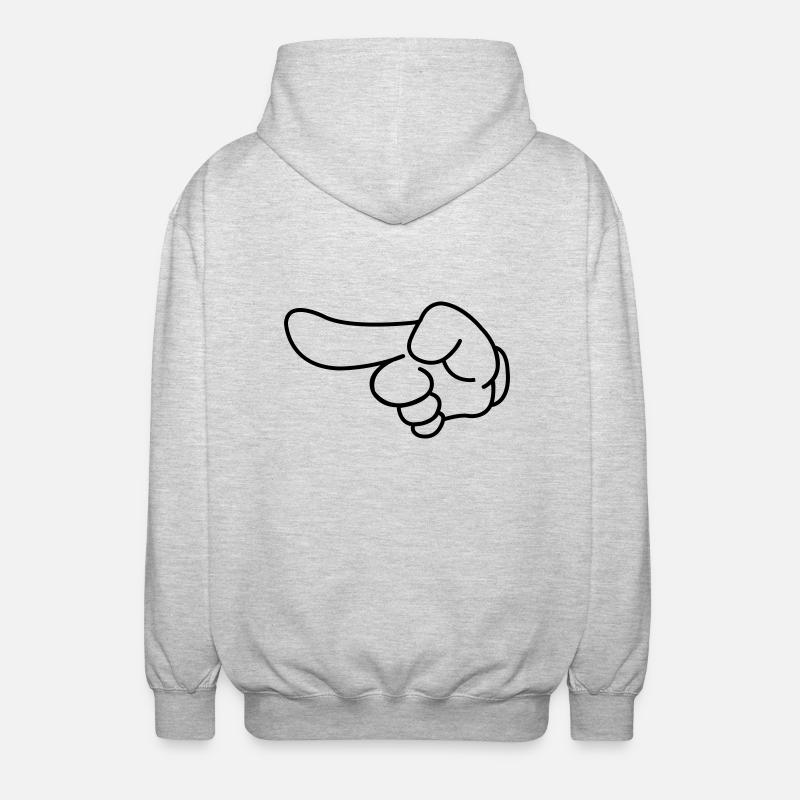 comic_hand_01 - Veste à capuche unisexe - gris clair chiné