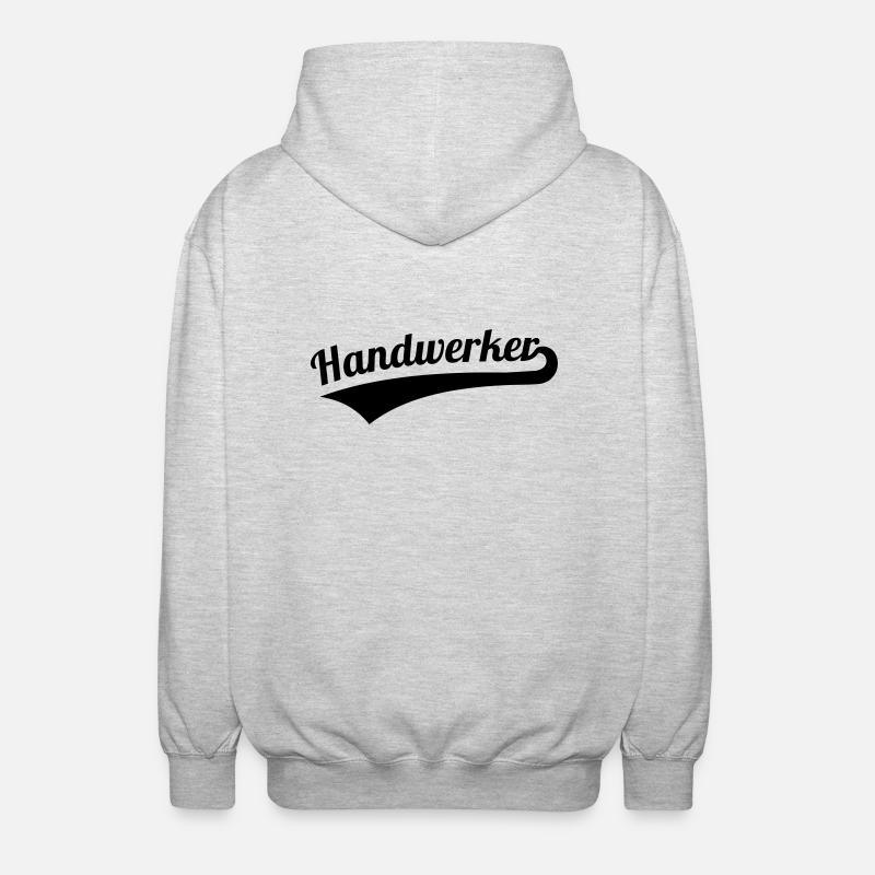 Handwerker - Unisex Kapuzenjacke - Hellgrau meliert