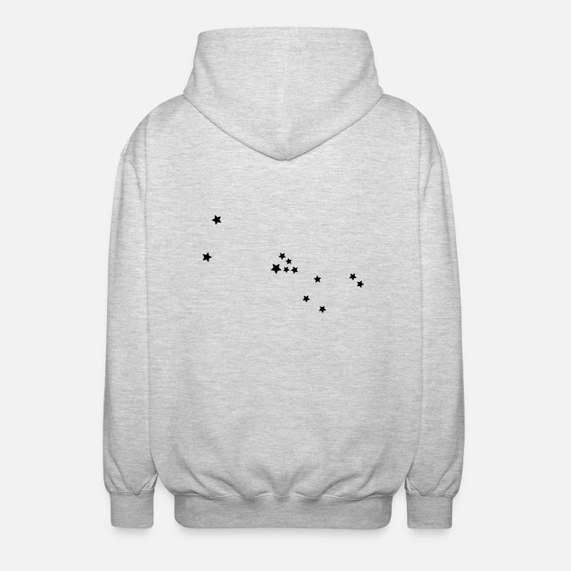 Sternbild Stier - Unisex Kapuzenjacke - Hellgrau meliert
