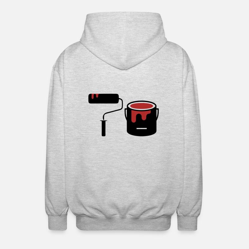 delete - Unisex Hooded Jacket - light heather grey