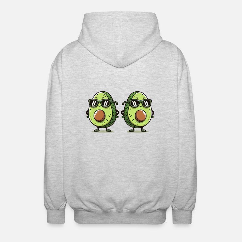 Avocado Comic 2 - Unisex Hooded Jacket - light heather grey