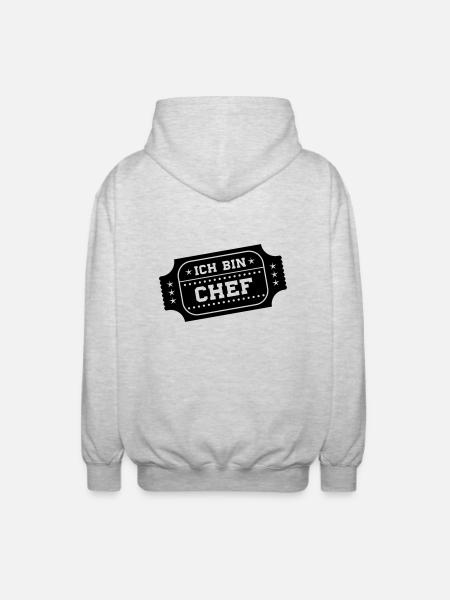I'm the - Unisex Hooded Jacket - light heather grey