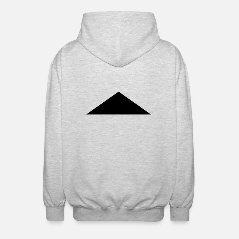 triangle - Veste à capuche unisexe - gris clair chiné