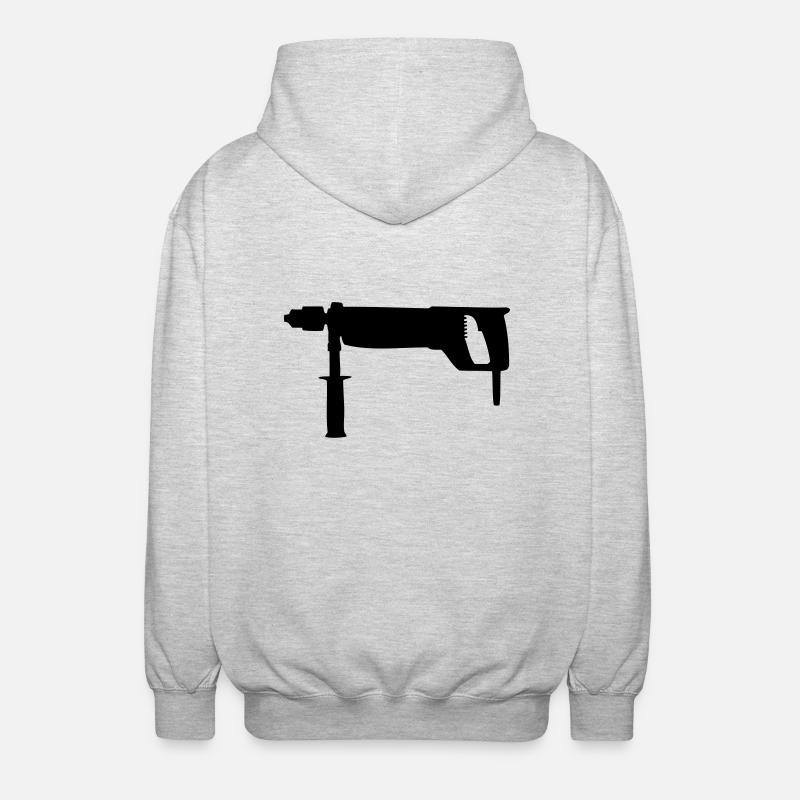 Perceuse - Veste à capuche unisexe - gris clair chiné