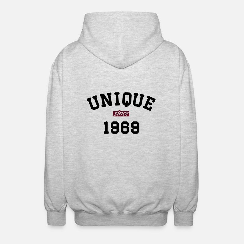 Unique Since 1969 - Unisex Kapuzenjacke - Hellgrau meliert