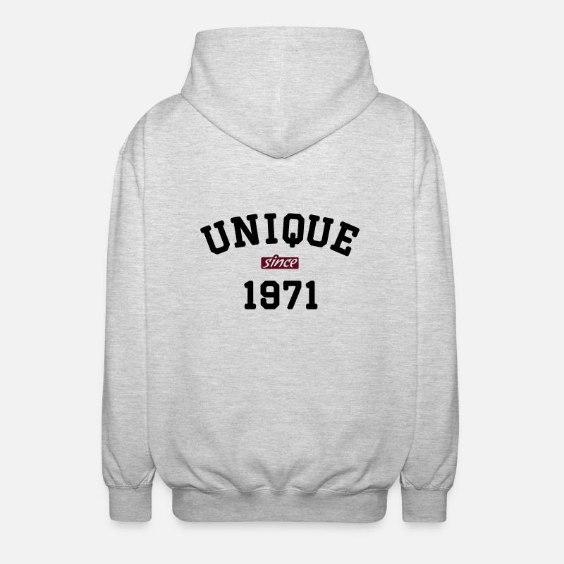 uni1971 - Veste à capuche unisexe - gris clair chiné