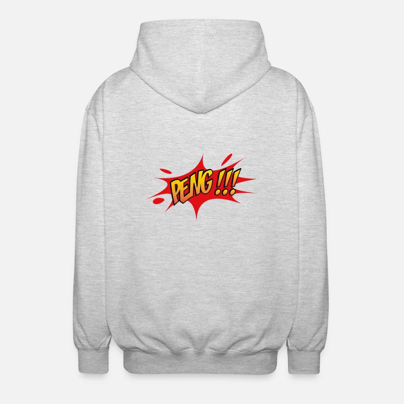 peng - Veste à capuche unisexe - gris clair chiné