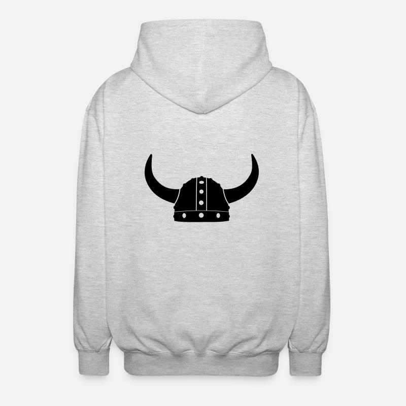 Viking Helmet Comik - Unisex Hooded Jacket - light heather grey