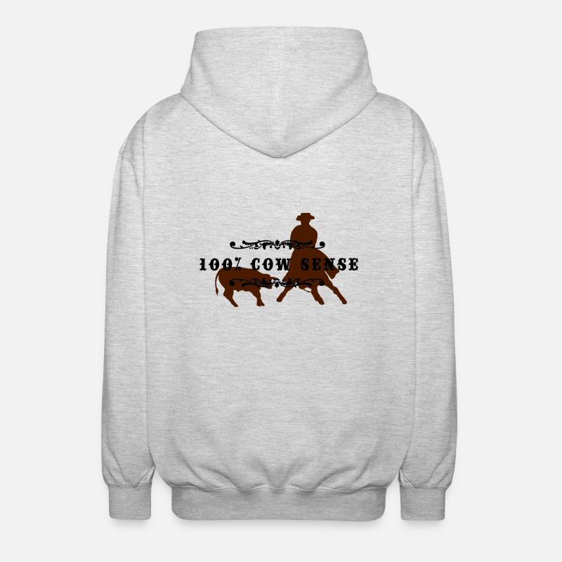 (cowsense_2c) - Unisex Kapuzenjacke - Hellgrau meliert